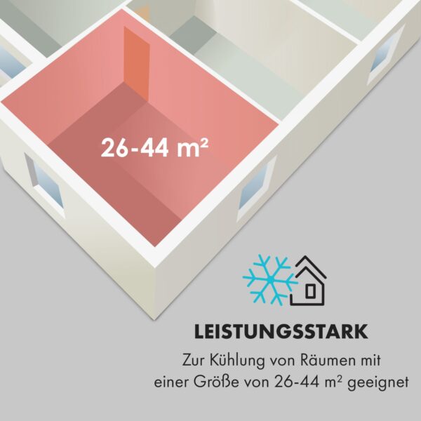 Klarstein Iceblock Prosmart 9 mobilna klimatska naprava, Bela - Image 3