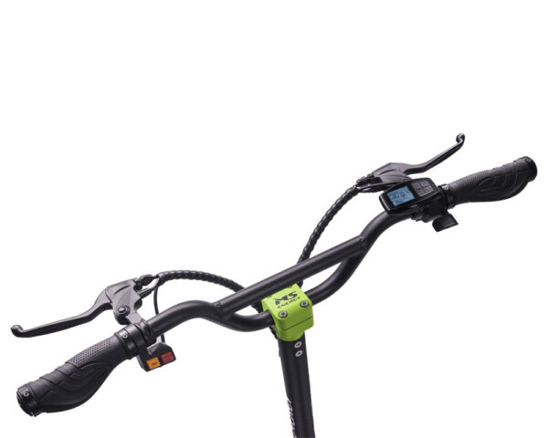 Električni skiro MS ENERGY x10, 10" pnevmatike, 2x 1000W motor, domet do 75km, LED osvetlitev, zložljiv, 52V 18Ah baterija, regenerativno polnjenje, amortizerji, LCD zaslon, črno zelen - Image 6