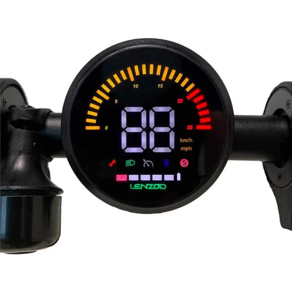 Električni skiro TREVI Velociptor SKILL ES80W, 8'', zložljiv, LED osvetlitev, LED prikazovalnik, do 25km/h, 350W, Baterija 3.6V/5Ah, Amortizer, do 120kg, črne barve - Image 5