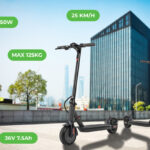 Električni skiro TREVI Velociptor NRG ES86W, 8.5'', zložljiv, LED osvetlitev, LED prikazovalnik, do 25 km/h, 350W motor, baterija 36V 7.5Ah, do 125kg, črn - Image 4
