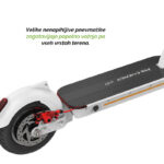 Električni skiro MS ENERGY e10, 10" pnevmatike, 450W motor, domet do 40km, LED osvetlitev, zložljiv, 48V 12.5Ah baterija, regenerativno polnjenje, LCD zaslon, brezplačna aplikacija, črne ali bele barve - Image 12