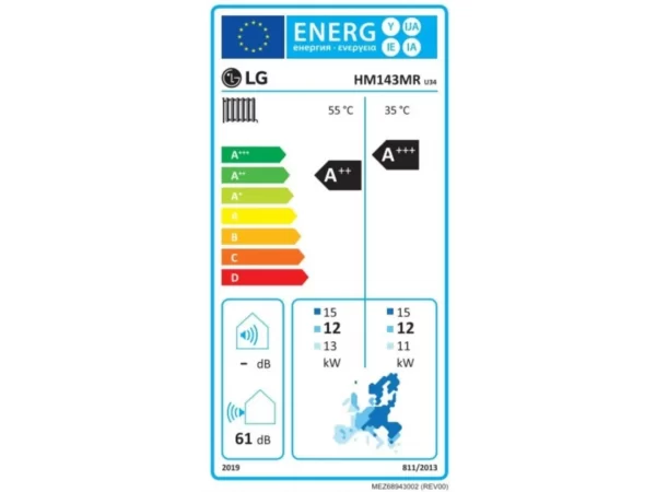 LG Therma V Monoblok S HM143MR.U34 - 14 kW toplotna črpalka zrak/voda z montažo - Image 9