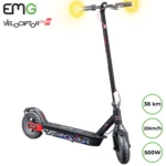 Električni skiro TREVI Velociptor RACER 2 ES106EW, 500W motor, 10" Honeycomb pnevmatike, LED osvetlitev, brezplačna aplikacija, zložljiv, zaslon, 36V 10Ah baterija, domet do 38km, smerniki, črn