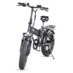Električno kolo EMG Trevi BOMBER FAT, 20'', zložljiv, do 25km/h, do 40km, LED zaslon+LED lučke, do 150kg, črn - Image 3