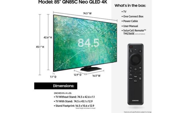 Samsung QN85QN85C Neo QLED 4K Smart TV (2023) - Image 3