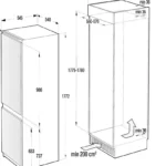 Gorenje RKI4182E1 vgradni kombinirani hladilnik - Image 4