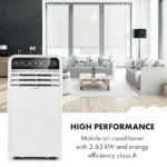 Klarstein Metrobreeze 9 New York, 2600 W, 9000 BTU / uro, Klima-naprava, timer, bela barva - Image 5