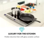 Klarstein Cucinata, indukcijska kuhalna plošča, 3100 W, 10 ravni moči, 200 - 1300 W - Image 2