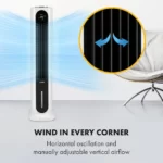 Klarstein Polar Tower Smart, ventilator, hladilnik zraka, 7 L, 85 W, daljinski upravljalnik, 5 x hladilni boks - Image 7