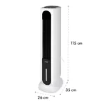 Klarstein Polar Tower Smart, ventilator, hladilnik zraka, 7 L, 85 W, daljinski upravljalnik, 5 x hladilni boks - Image 10