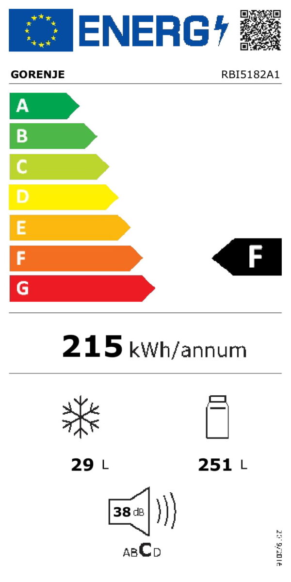 Gorenje RBI5182A1 vgradni hladilnik - Image 3