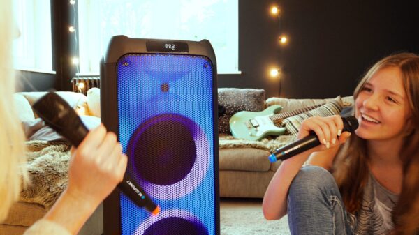 Blaupunkt PB12DB karaoke zvočni sistem, Bluetooth, LED, 1600 W, črn - Image 4