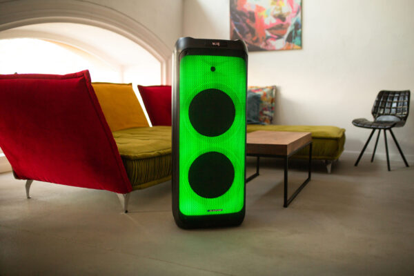 Blaupunkt PB12DB karaoke zvočni sistem, Bluetooth, LED, 1600 W, črn