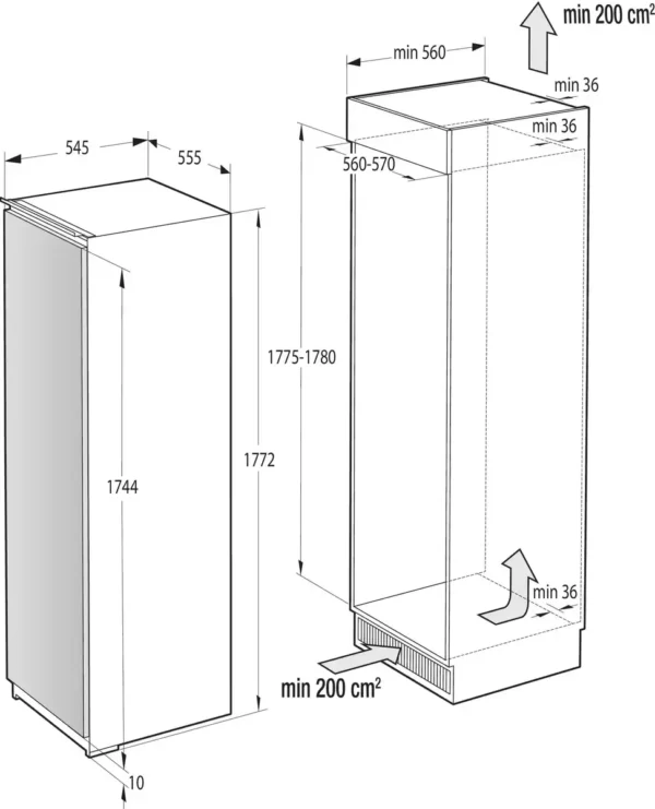 Gorenje RI5182A1 vgradni hladilnik - Image 2