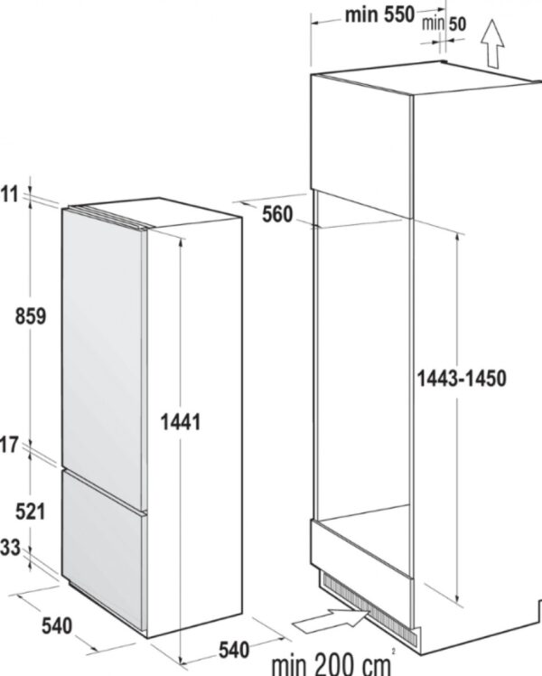 Gorenje RKI4151P1 hladilnik z zamrzovalnikom - Image 4
