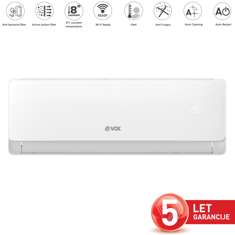 VOX klima naprava IFG09-AACT z MONTAŽO [WiFiready, 8°C CTemp, CFilter, AFilter]