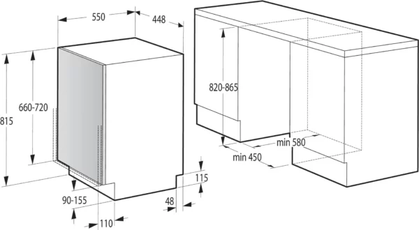 Gorenje GV520E10 pomivalni stroj - Image 2