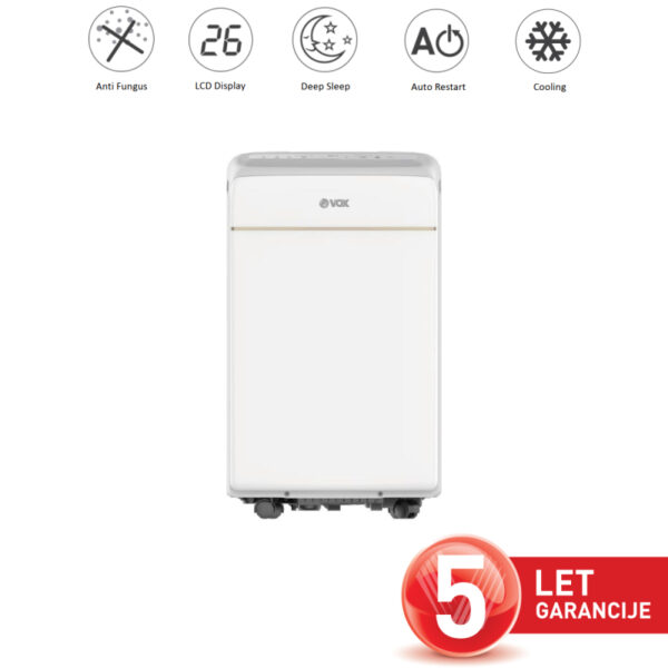 VOX prenosna klima PMJ09C [A, 2,6 kw, AutoRes., Cooling, AntifF.]