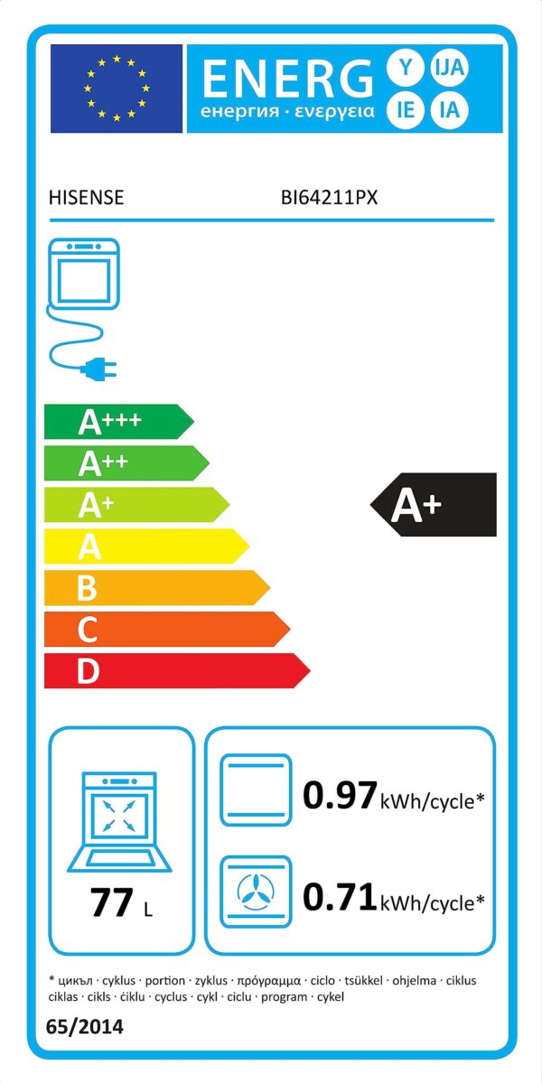 ELECTROLUX EOF5H40BX vgradna pečica - Image 5