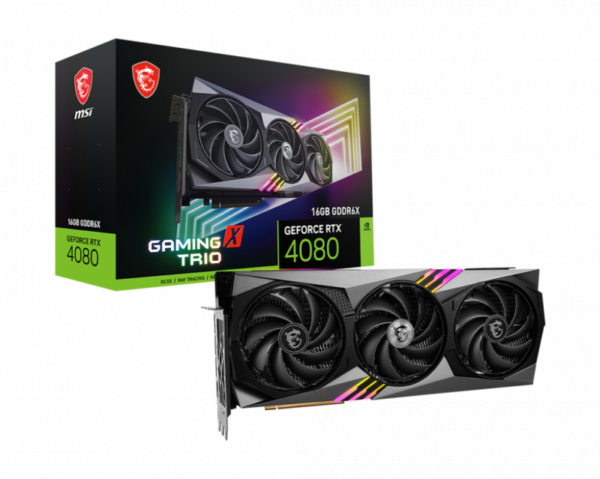 MSI GeForce RTX 4080 16GB GAMING X TRIO grafična kartica