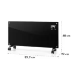 Bornholm Konvekcijski grelnik 2000W LED zaslon 2 stopnji ogrevanja Črn - Image 8