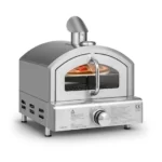 Klarstein Pizzaiolo Neo, plinska peč za pico, vključno s kamnom za pico, termometrom, nerjaveče jeklo