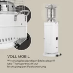 Blumfeldt Heatwave plinski grelnik 10 kW (728 g/h) talni valji zaščitni pokrov piezo vžig - Image 3