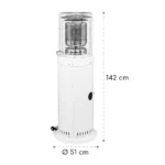 Blumfeldt Heatwave plinski grelnik 10 kW (728 g/h) talni valji zaščitni pokrov piezo vžig - Image 8