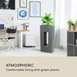 Blumfeldt Airflor, korito za rože, 45 x 100 x 27 cm, steklolaminat, za zunanje/notranje prostore, temno siva barva - Image 6