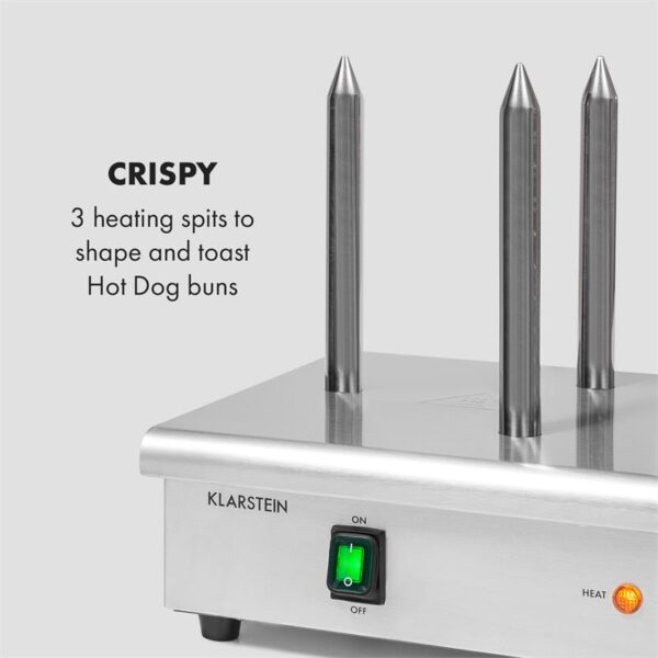 Klarstein Wurstfabrik 600 aparat za hot dog, Srebrna - Image 3