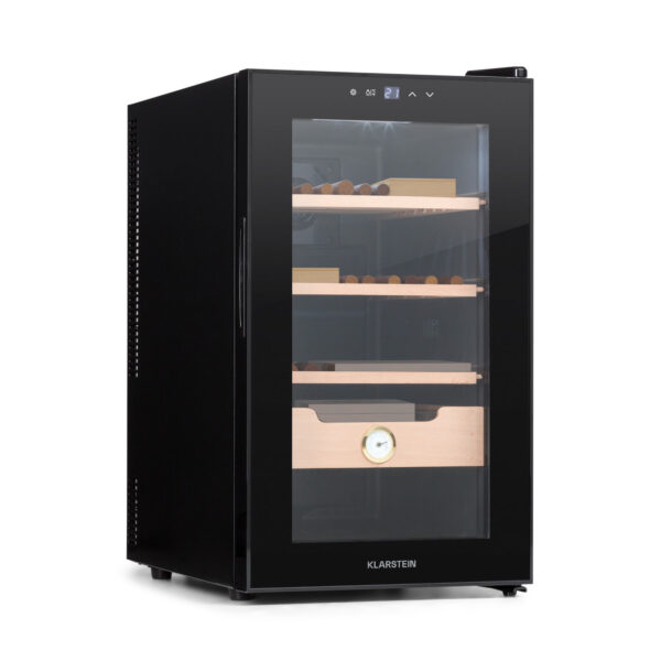 Klarstein El Presidente 48 Humidor za cigare, Črna