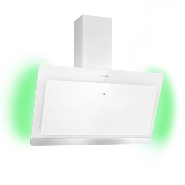Klarstein Aurora 90 Smart, kuhinjska napa, Bela