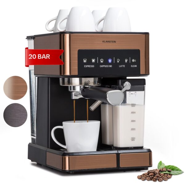 Klarstein Arabica Comfort aparat za espresso, Kovinski baker