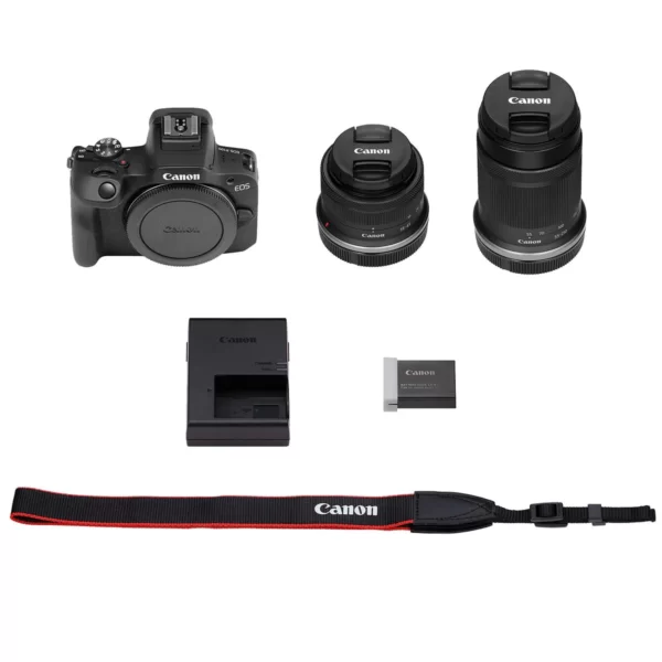 Canon EOS R100 + 18-45mm + 55-210mm (KIT) fotoaparat z objektivom - Image 2