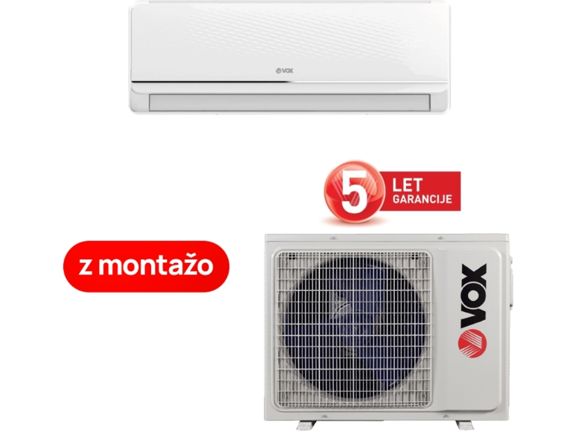 VOX IFX18-SCCT 5,1kW klima z montažo + darilo Wifi vmesnik [WiFi, 8°C CTemp, VFilter, SFilter]