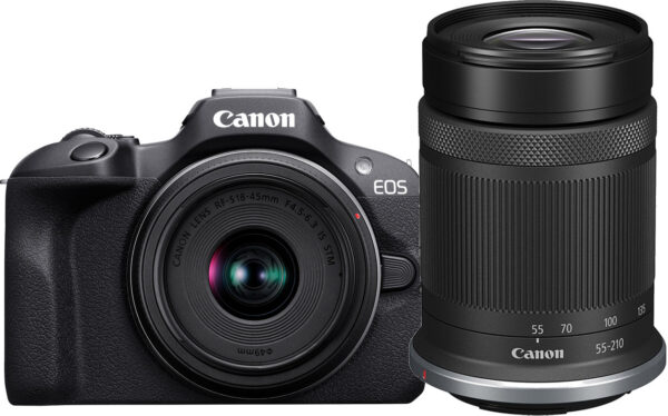 Canon EOS R100 + 18-45mm + 55-210mm (KIT) fotoaparat z objektivom - Image 4