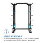 Capital Sports Amazor H Basic, stojalo, Safety Spotter, J Cups, Monkey bar, jeklo, masivno - Image 3