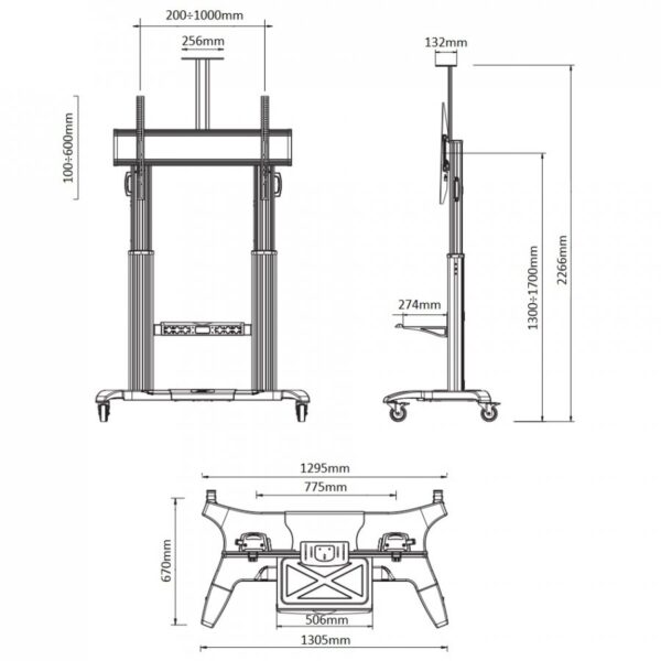 Mobilno TV stojalo CF-100 - Image 5