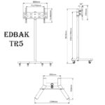 TV stojalo EDBAK TR5 - Image 6