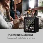 Klarstein Shiraz, vinska omara, 42 l, nadzorna plošča na dotik, 131 W, 5 - 18 °C, črna - Image 2