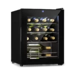 Klarstein Shiraz, vinska omara, 42 l, nadzorna plošča na dotik, 131 W, 5 - 18 °C, črna