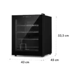 Klarstein Shiraz, vinska omara, 42 l, nadzorna plošča na dotik, 131 W, 5 - 18 °C, črna - Image 9
