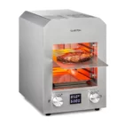 Klarstein Hannibal, visokotemperaturni žar, za notranjo uporabo, 2200 W, 850 °C, nerjaveče jeklo, srebrn
