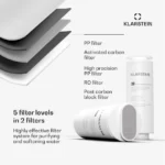 Klarstein PureLine 800, sistem za filtriranje, reverzna osmoza, 800 GPD / 3000 L/d - črna barva - Image 8
