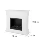 Klarstein Phantasma Manor, etanolski kamin, 3,4 kW, kmečki stil, MDF, čas gorenja 2,5h - Image 10