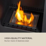 Blumfeldt Fiamme Cantal, kamin na etanol, gorilnik iz nerjavečega jekla, 1,2 l, čas gorenja 4-6 ur - Image 3