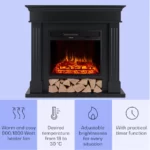 Klarstein električni kamin Las Pilas - črna barva - Image 3