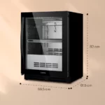 Klarstein Steakhouse Pro 98 Onyx, hladilnik za zorenje mesa, 1 cona, 98 litrov, 1-25 °C, zaslon na dotik, panoramsko okno - Image 7