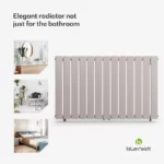 Ontario, radiator, 100 x 60, 1/2" stranski in sredinski priklop, stenska montaža, 681 W - peščena barva - Image 2