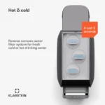 Klarstein AquaLine 3L, čistilec za vodo, 5-stopenjsko filtriranje, prostornina 3 l, 6 temperatur vode, črna - Image 2